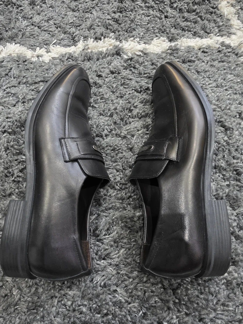 Bruno Magli Men’s Black Leather Slip-On Loafers Size 11.5 Made in Italy